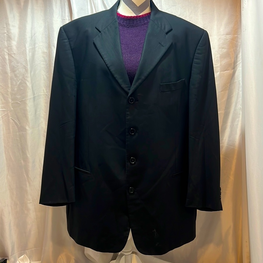 Monsieur by Givenchy Vintage Y2K Tuxedo Suit Jacket Black